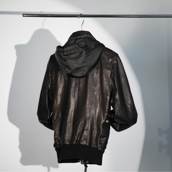 Mackage Leather Jacket with Hood - XS (Excellent Condition) - Picture 5 of 12